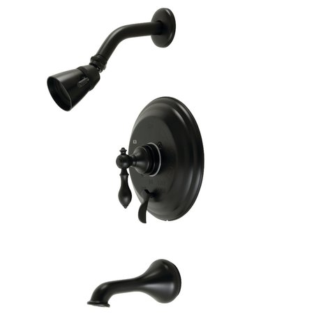 KINGSTON BRASS KB36300ACL Single-Handle Tub and Shower Faucet, Matte Black KB36300ACL